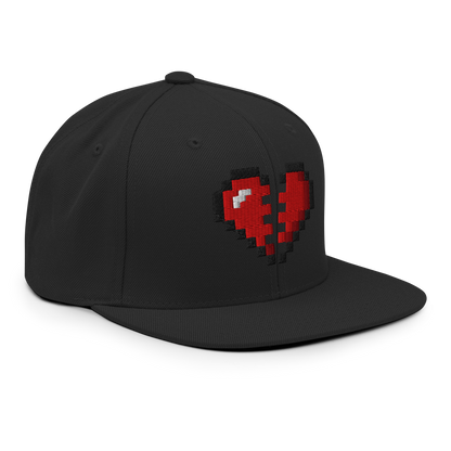 Broken Heart Snapback Hat