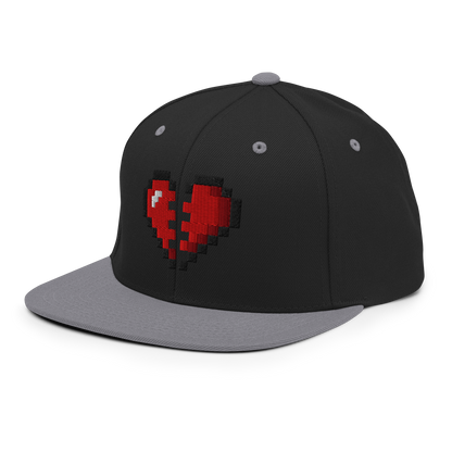 Broken Heart Snapback Hat