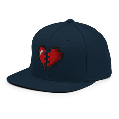 Broken Heart Snapback Hat