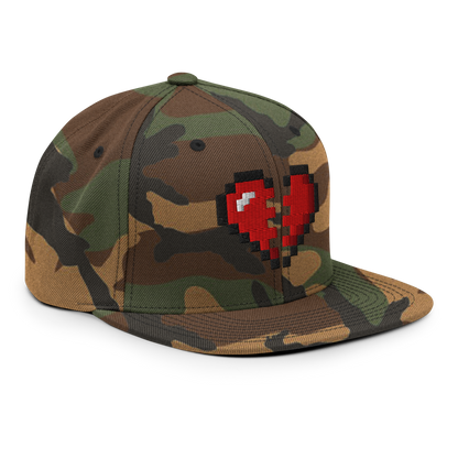 Broken Heart Snapback Hat