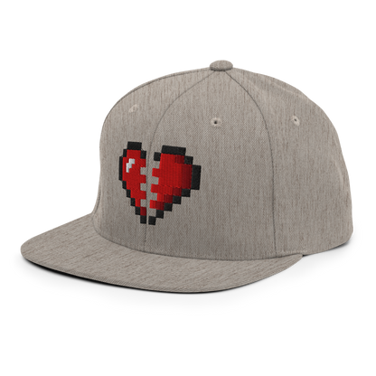 Broken Heart Snapback Hat