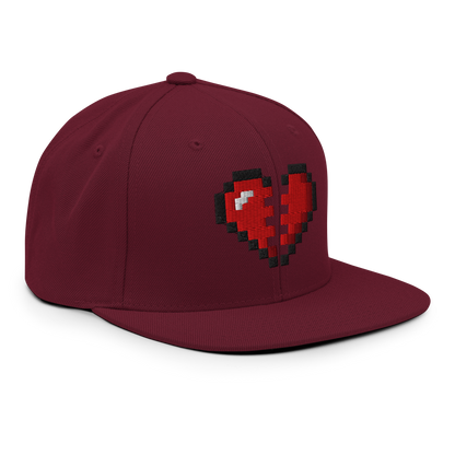 Broken Heart Snapback Hat