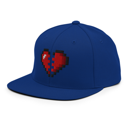 Broken Heart Snapback Hat